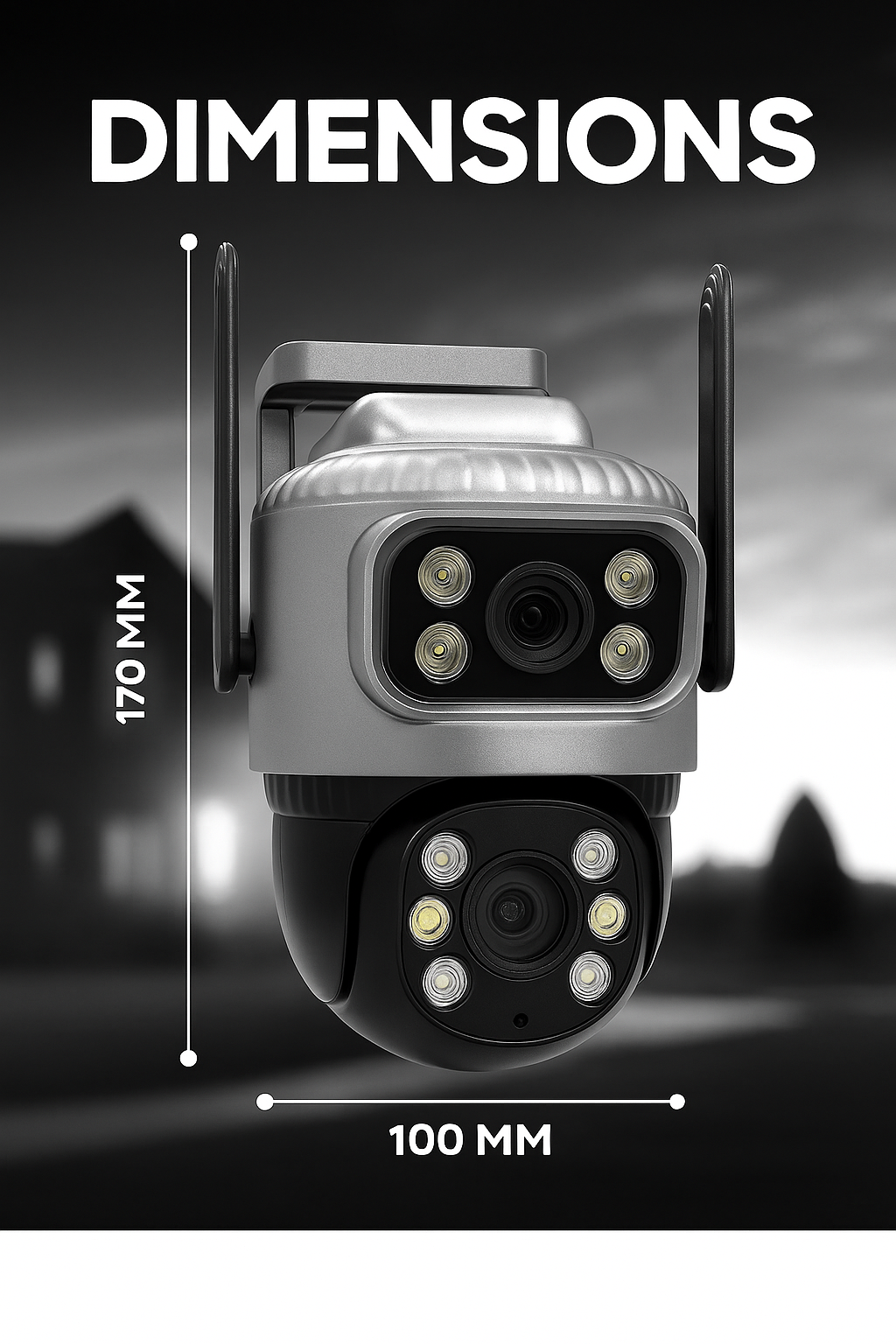 Wireless Outdoor Security Camera with Night Vision