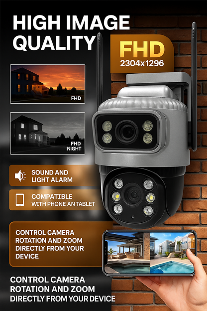 Wireless Outdoor Security Camera with Night Vision