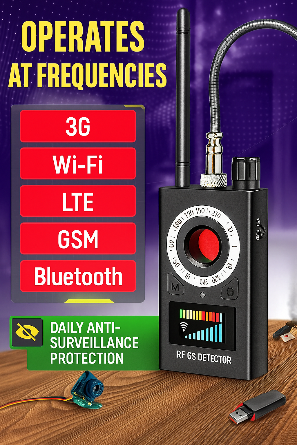 K18 Pro Hidden Camera & Bug Detector