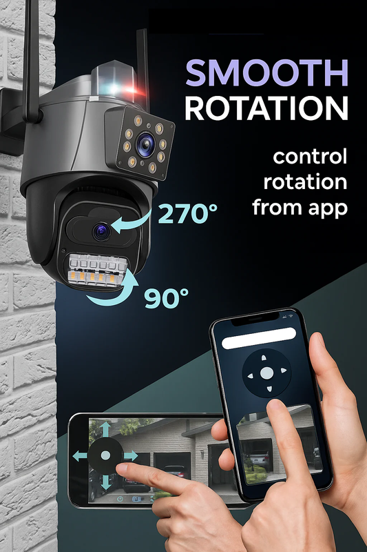 Outdoor Surveillance Wi-Fi Camera with Alarm